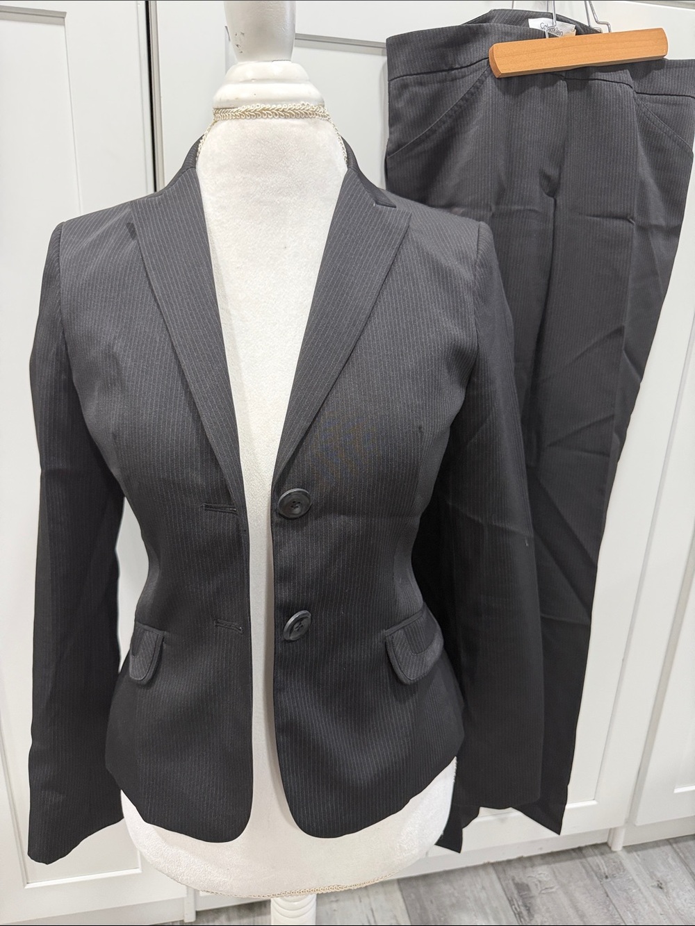 Calvin Klein Black Pinstripe suit